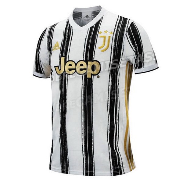 Tailandia Camiseta Juventus Primera Equipación 2020-2021 Blanco Negro